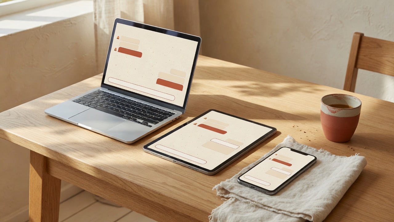 Telefon, tablet, dizüstü